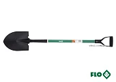 FLO Лопата штикова гостра : 22 x 29 x 120 см, сталева основа, скловолоконна ручка  | 35837