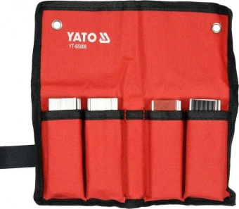 YATO Губки змінні до лещат м'які YATO: b=100мм, з алюмінієвою основою і магнітним кріпленням, 4 пари