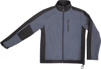 YATO Куртка робоча SOFTSHELL YATO розмір L, чорно-темно-сіра, 3 кишені, 96% поліестер і 4% спандекс 