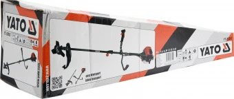 YATO Бензокосарка YATO: 42,7 см³, 1,25кВт, обрізна зона: жилкою Ø= 430мм, диском Ø= 255мм, 0,85л  | 