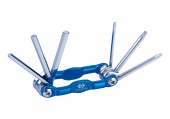 KING TONY Алюминиевый складной мультитул, 6 предметов (снят с производства) | 20306PR