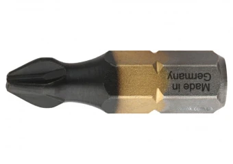 USH Насадка викруткова DIATIN Phillips PH3 x 25 мм. титанова, алмазне напилення. Уп. 10 шт | UUSG003