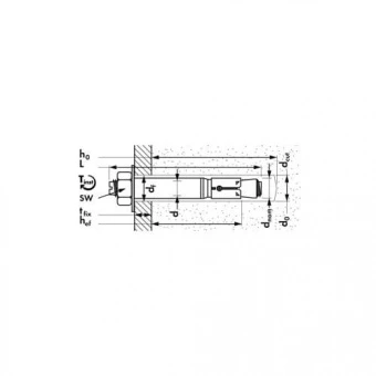 MUNGO HL - B M10 15х115/15 анкер - болт для высоких нагрузок