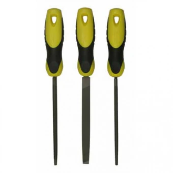 STANLEY 0-22-445 Набор напильников 150 мм с драчевой насечкой (треугольный, плоский, круглый)