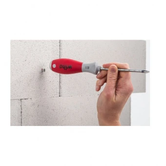 WIHA Ударная отвертка SoftFinish для забивания дюбелей PH2 x 100 мм в блистере WIHA 41289 | W41289