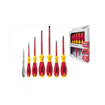 Wiha W00834 Набор отверток с пробником SoftFinish electric шлиц / Phillips, 7 предметов