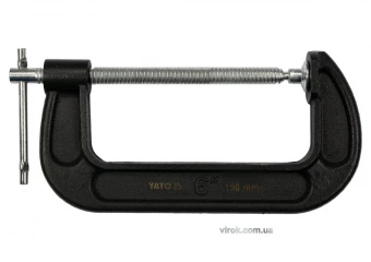 YATO Струбцина з гвинтовим затиском "G" подібна YATO; l= 150 мм (6")  | YT-64255
