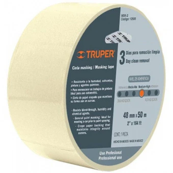 Truper MSK-1-1/2 Скотч малярний,паперовий 50м х 38мм