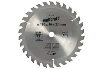 Wolfcraft полотно дисковой пилы Ø 180 x 20 x 2,4 // 6734000