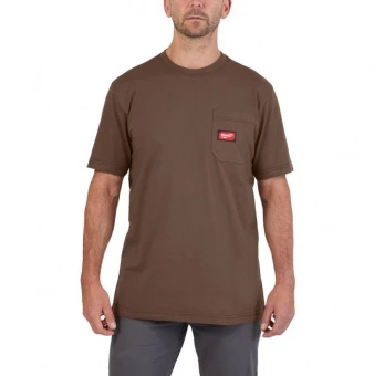 MILWAUKEE Футболка с короткими рукавами коричневая размер XXL | 4932493032