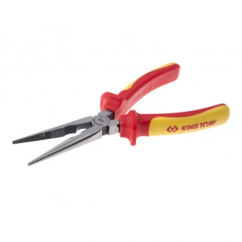KING TONY Плоскогубцы с удлиненными губками L280mm прямые | 6319-11C