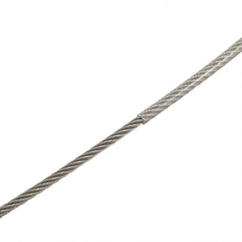 Трос нержавеющий 7X7 в прозрачной ПВХ оболочке 5/7 мм A4
