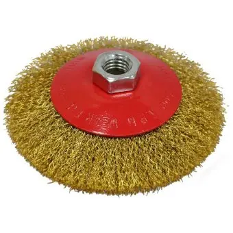 Щітка крацовка кругова, латунна, 115мм Spitce | 18-103