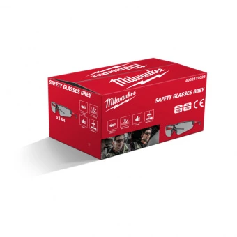 MILWAUKEE Очки ENHANCED с покрытием AS/AF (Cерые) (Многоштучная упаковка - 144 пары) 4932479026 | 49