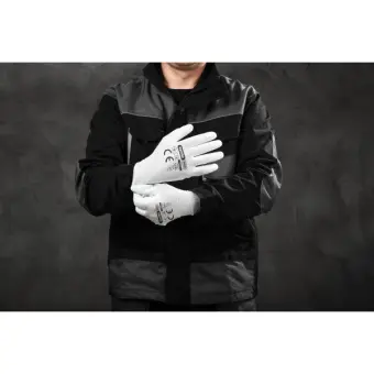 Стрейчеві рукавиці з поліуретановим покриттям КВІТКА PRO Sensitive (12 пар, S) (110-1217-07)