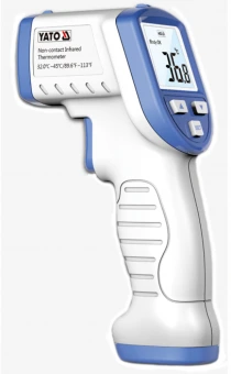 YATO Термометр безконтактний інфрачервоний YATO: дистанція- 2-5 см, t=32-45°С, автовимк.- 15 с, 2 x 