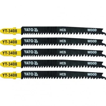 YATO Полотно для електролобзика(дерево) YATO : 13TPI, L= 115 мм. Уп. 5 Шт.  | YT-3408