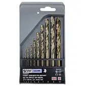 Набір свердел по металу ,HSS, Cobalt, 10 шт. (1-10мм, уп. пластик) Hauer | 20-940