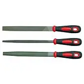 VOREL Напильники : L= 200мм, Набір 3 Шт/Уп.  | 25165