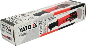 YATO Тріщатка ударна акумуляторна безщіткова YATO: Li-Ion 12 В, квадрат 1/2", 80 Нм(БЕЗ АКУМУЛЯТОРА)