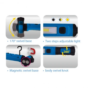 KING TONY Фонарь светодиодный большой 10W COB LED | 9TA33A