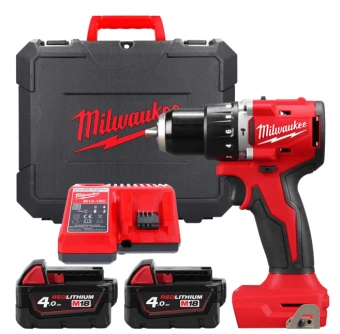 Дриль-шурупокрут з ударом акумуляторний, M18 BLPDRC-402C, 60Нм (+ заряд.пристрій, 2 акум.Х 4Аг, кейс