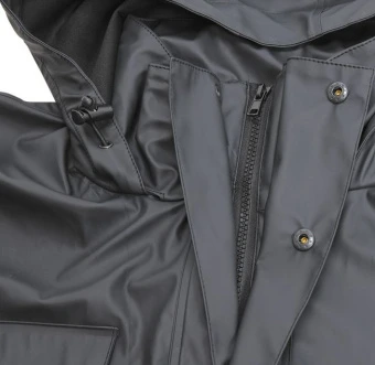 YATO Костюм з капюшоном водонепроникний YATO,розм.M,100%поліестр покритий PU,3 кишені,з вент.отворам