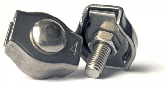 Зажим для троса нержавеющий SIMPLEX с одной гайкой A4