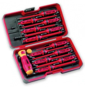 FELO Набор отверток высоковольтных 1000 В 12 шт + спецручка // 06391306