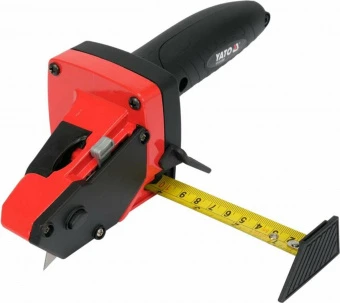 YATO Різак по гіпсокартонних плит з рулеткою YATO; 230х 70х 80 мм, стрічка l= 5 м b=19 мм 5 зап. лез