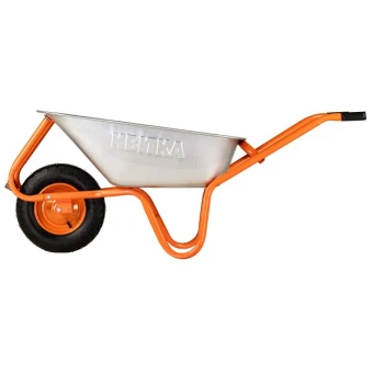 Будівельна тачка з посиленою рамою КВІТКА (90 л, 180 кг) (110-4001)