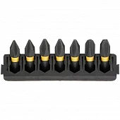 Касета з бітами DeWALT FlexTorq, L = 25 мм, Рh1 - 2 шт, Рh2 - 3 шт, Рh3 - 2шт