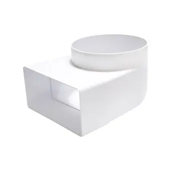 Коліно 90° для плоских і круглих каналів, 55х110 мм/d 100 мм Air | 61-630