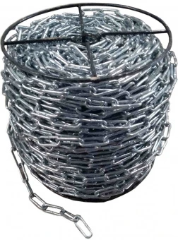 VIROK Ланцюг з довгою ланкою оцинкований ТМ "" DIN 5685C; Ø= 3 мм, 25 кг, l= 163 м ± 1,0% (TR) | 86V