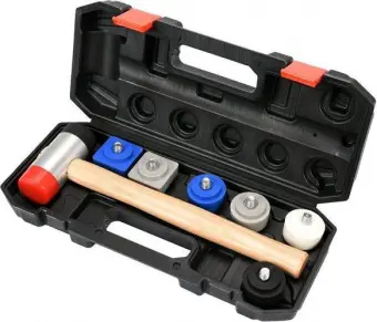 YATO Молоток бляхарський YATO: з круглими Ø=42.5 мм і квадратними 43х43 мм насадками, L= 320 мм, 8 ш