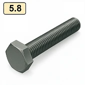 Болт DIN 933 M8x30 5,8 цинк платковий