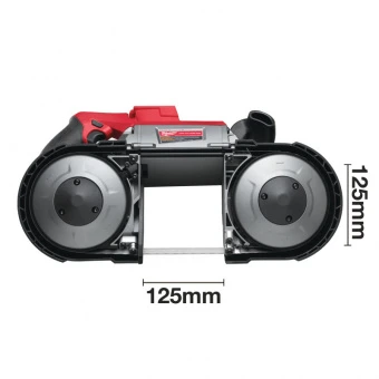 MILWAUKEE Пила стрічкова акумуляторна , M18 CBS125-0 | 4933447150