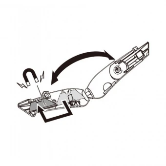 TAJIMA Нож V-REX трапеция красный алюминиевый корпус VR101R