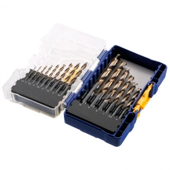 IRWIN Набор свёрл HSS TURBOMAX 15шт. : /1.5/2/2.5/3/3.5/4/4.5/5/5.5/6/6.5/7/8/9/10мм, | IW3031503