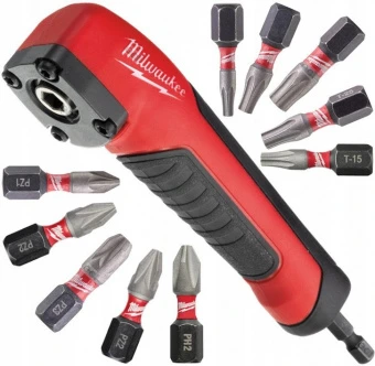 MILWAUKEE Насадка кутоваSHOCKWAVE з бітами (11шт) | 4932471274