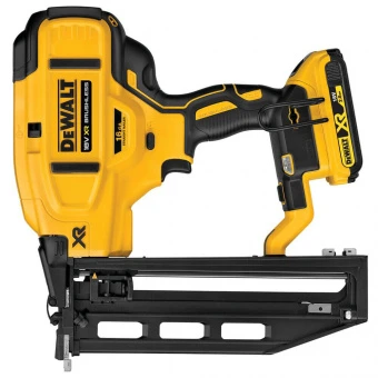 Пістолет цвяхозабивний акумуляторний безщітковий фінішний DeWALT, 18В XR Li-Ion 2 Аг, діаметр/довжин