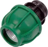 FLO Муфта до водяних пластикових труб з внутр. різьбою 25 мм- 1/2" поліпропіленова, для тиску 1 MPa 