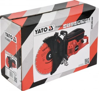 YATO Бензоріз по бетону і металу YATO : 4 кВт, 4700 об/хв, диск Ø=400х25.4 мм, глибина різу- 145 мм 