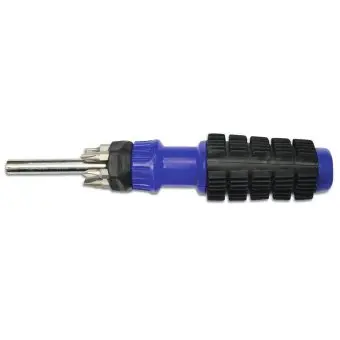 Викрутка посилена з мякою ручкою + 6 насадок Technics | 47-360