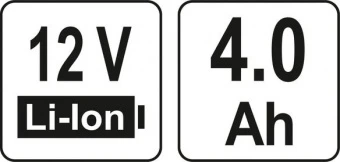 YATO Акумулятор Li-Ion YATO : 12 В, 4 Агод  | YT-82910