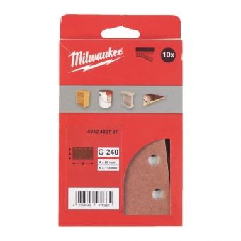 MILWAUKEE Шлифовальные листы 80x133/10 HL G240-10pc | 4932492767
