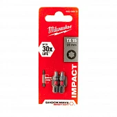 MILWAUKEE Біта SHOCKWAVE , TX15, 25мм, (2шт) | 4932430872