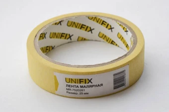 Лента клейкая малярная 25мм*20м MR-7520261 UNIFIX