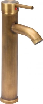 FALA Змішувач води для умивальника, високий "RETRO BRONZE 2" з кульовим регулятором  | 75837