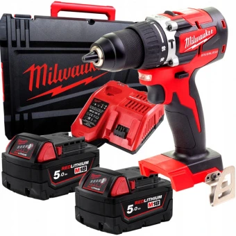 MILWAUKEE Дрель- шуруповерт аккумуляторная ударная M18CBLPD-502C крут.мом. 60Нм | 4933464558